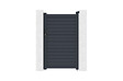 CASANOOV - Casanoov Portillon 1m CALANCIA H.160  cm lames persiennes aluminium gris - vignette