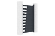 CASANOOV - Casanoov Portillon aluminium gris CERVINA 1m hauteur 160  cm - vignette
