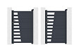 CASANOOV - Casanoov Portillon aluminium gris CERVINA 1m hauteur 160  cm - vignette