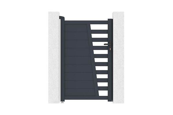 CASANOOV - Casanoov Portillon aluminium gris CERVINA 1m hauteur 160  cm - large