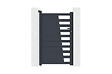 CASANOOV - Casanoov Portillon aluminium gris CERVINA 1m hauteur 160  cm - vignette