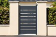 CASANOOV - Casanoov Portillon 1m VOGEL H.160  cm + 2 poteaux en aluminium gris ELDA - vignette