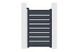CASANOOV - Casanoov Portillon 1m VOGEL H.160  cm + 2 poteaux en aluminium gris ELDA - vignette