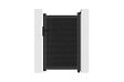 CASANOOV - Casanoov Portillon bois composite 1m ATHOS H.160 cm gris anthracite avec cadre aluminium + 2 poteaux EIFEL aluminium 15x15 cm - vignette