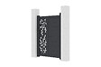 CASANOOV - Casanoov Portillon 1m FOLYA H.140  cm + 2 Poteaux H.166  cm aluminium gris - vignette