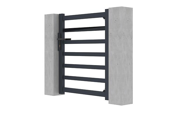 CASANOOV - Casanoov Portillon 1m ANTELAO H.110  cm aluminium gris - large