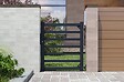 CASANOOV - Casanoov Portillon 1m ANTELAO H.110  cm + 2 Poteaux H.166  cm aluminium gris - vignette