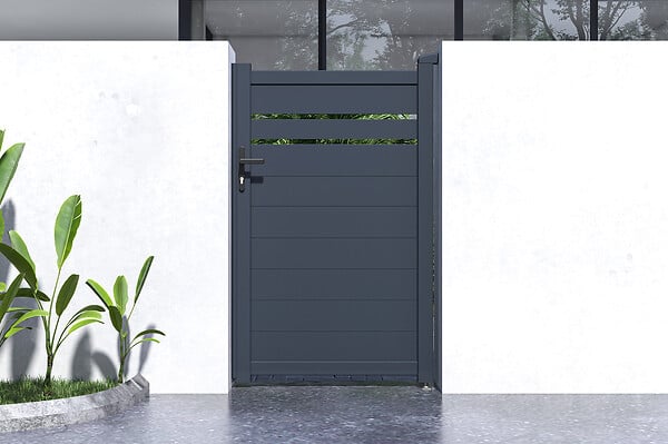 CASANOOV - Casanoov Portillon 1m CIMONE H.160  cm aluminium gris - large