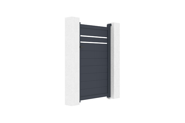 CASANOOV - Casanoov Portillon 1m CIMONE H.160  cm aluminium gris - large