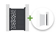 CASANOOV - Casanoov Portillon 1m RUIVO H.140  cm + Kit inversion ouverture - vignette