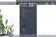 CASANOOV - Casanoov Portillon ajustable en largeur 1m GIONA H.180  cm alu gris - vignette
