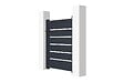 CASANOOV - Casanoov Portillon 1m VOGEL H.120  cm + 2 Poteaux H.166  cm aluminium gris - vignette