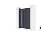 CASANOOV - Casanoov Portillon 1m GIONA H.120  cm aluminium gris - vignette
