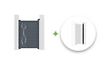 CASANOOV - Casanoov Portillon 1m LIFE H.140  cm + Kit inversion ouverture - vignette