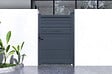 CASANOOV - Casanoov Portillon ajustable en largeur 1m CARPATIA H.140  cm alu gris - vignette