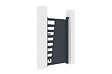 CASANOOV - Casanoov Portillon aluminium gris CERVINA 1m hauteur 140  cm - vignette