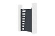 CASANOOV - Casanoov Portillon aluminium gris CERVINA 1m hauteur 140  cm - vignette