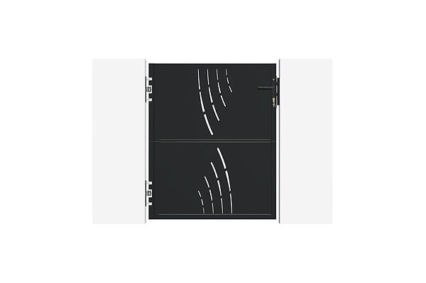 CASANOOV - Casanoov Portillon acier noir mat 1m NALI VELETA H.120 cm - large