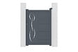 CASANOOV - Casanoov Portillon 1m LIFE H.140  cm aluminium gris - vignette