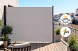 CASANOOV - Casanoov Paravent extérieur rétractable PILAT 3x1,8 m gris clair - vignette