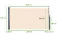 CASANOOV - Casanoov Paravent extérieur rétractable PILAT 5x1,6 m beige - vignette