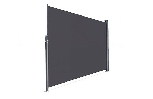 CASANOOV - Casanoov Paravent extérieur rétractable PILAT 5x1,6 m gris anthracite - large