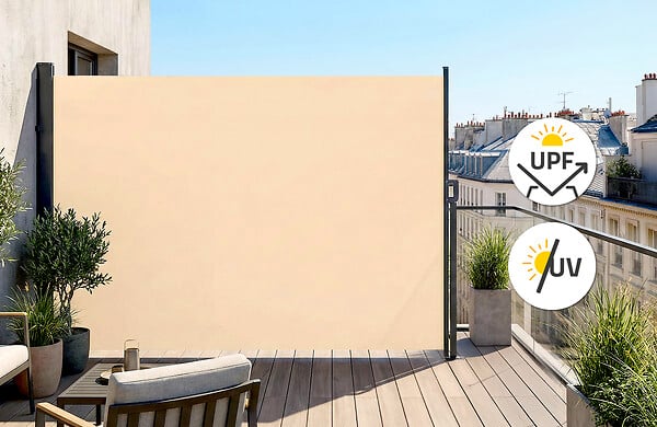 CASANOOV - Casanoov Paravent extérieur rétractable PILAT 3x1,6 m beige - large