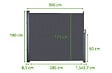 CASANOOV - Casanoov Paravent extérieur rétractable PILAT 3x1,8 m gris anthracite - vignette