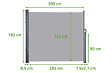 CASANOOV - Casanoov Paravent extérieur rétractable PILAT 3x1,6 m gris clair - vignette