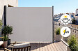 CASANOOV - Casanoov Paravent extérieur rétractable PILAT 3x1,6 m gris clair - vignette