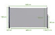 CASANOOV - Casanoov Paravent extérieur rétractable PILAT 5x1,6 m gris clair - vignette