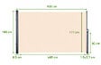 CASANOOV - Casanoov Paravent extérieur rétractable PILAT 3x1,8 m beige - vignette