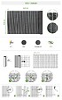 CASANOOV - Casanoov Canisse PVC VISO L.5 m x H.1,2 m Gris anthracite - vignette