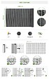 CASANOOV - Casanoov Canisse PVC VISO L.10m x H.1,2 m Gris anthracite - vignette