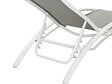 HABITAT ET JARDIN - Bain de soleil en aluminium "Beauty" - Phoenix - Gris - Lot de 2 - vignette