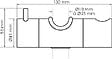 ONDEE - Support de barre de douche - Compatible : Ø 18, 19, 22, 25 mm - vignette