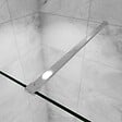 AICA SANITAIRE - Paroi de douche fixe à l'italienne 70x200cm Modèle Brume, verre 8mm trempé anticalcaire, avec barre de stabilisation 90cm - vignette
