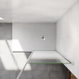 AICA SANITAIRE - Paroi de douche à l'italienne 80x200cm Modèle Brume, avec barre de fixation au plafond 203-320cm Paroi latérale fixe en 8mm verre de sécurité - vignette
