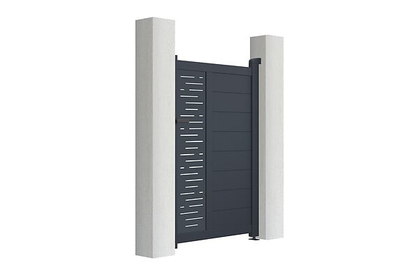 CASANOOV - Casanoov Portillon ajustable en largeur 1m ARLBERG H.140  cm alu gris - large