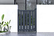 CASANOOV - Casanoov Portillon ajustable en largeur 1m VEYMONT H.120  cm alu gris - vignette
