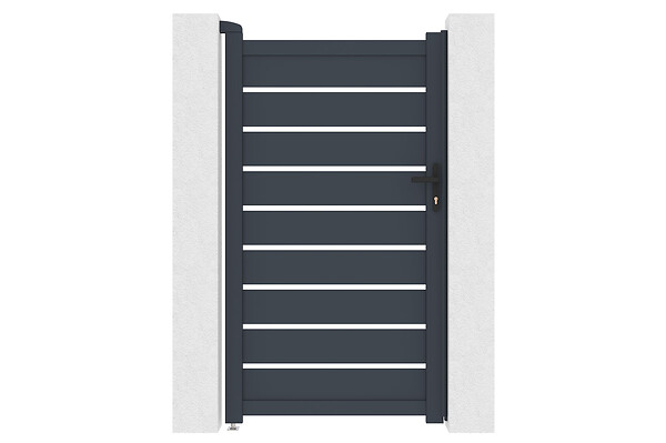 CASANOOV - Casanoov Portillon ajustable en largeur 1m VOGEL H.180  cm alu gris - large