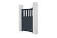 CASANOOV - Casanoov Portillon 1m SANTIS H.140  cm + 2 Poteaux H.166  cm aluminium gris - vignette