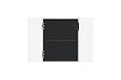 CASANOOV - Casanoov Portillon acier noir mat 1m NALI H.120 cm - vignette