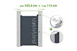 CASANOOV - Casanoov Portillon ajustable en largeur 1m ARLBERG H.180  cm alu gris - vignette