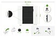 CASANOOV - Casanoov Portillon acier noir mat 1m NALI H.160 cm - vignette