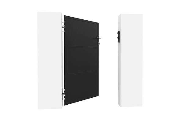 CASANOOV - Casanoov Portillon acier noir mat 1m NALI H.160 cm - large
