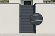 CASANOOV - Casanoov Portillon 1m CALANCIA H.180  cm lames persiennes aluminium gris - vignette