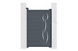 CASANOOV - Casanoov Portillon ajustable en largeur 1m LIFE H.160  cm alu gris - vignette