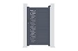 CASANOOV - Casanoov Portillon 1m ARLBERG H.180 cm aluminium gris + 2 poteaux ELDA aluminium gris - vignette