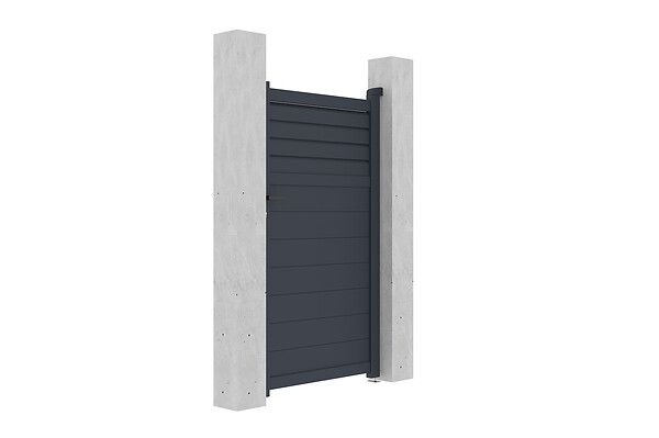 CASANOOV - Casanoov Portillon 1m CARPATIA H.180  cm aluminium gris - large